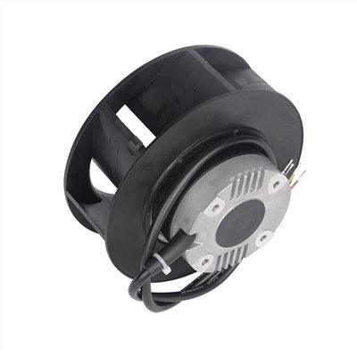 155mm χαμηλός θόρυβος 24v συνεχές ρεύμα πίσω φυγοκεντρικός ανεμιστήρας